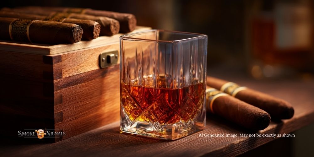 Bourbon and cigar pairing with Bowman Cask Strength