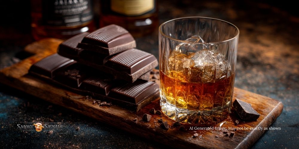 Rum and dark chocolate pairing highlight the flavors of the Mil Días cigar.