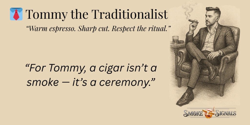 One of the 6 types of cigar smokers - Tommy the Traditionalist