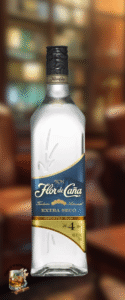 A bottle of alcohol, perfect for a mild cigars rum pairing and relaxing evenings.